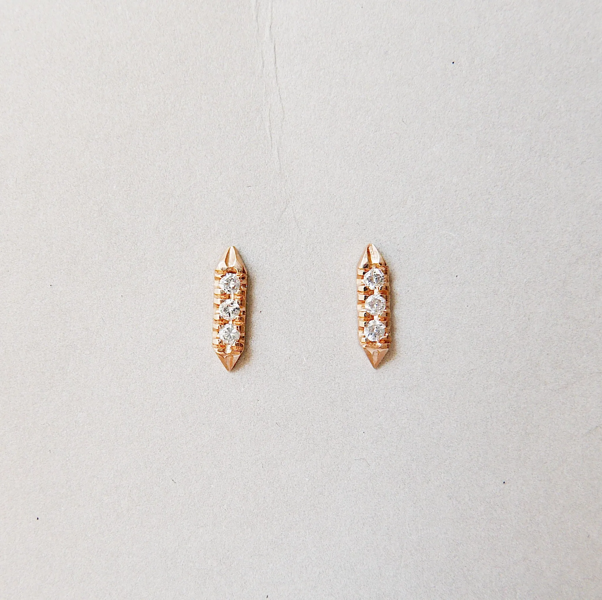 On Pointe Diamond Earrings