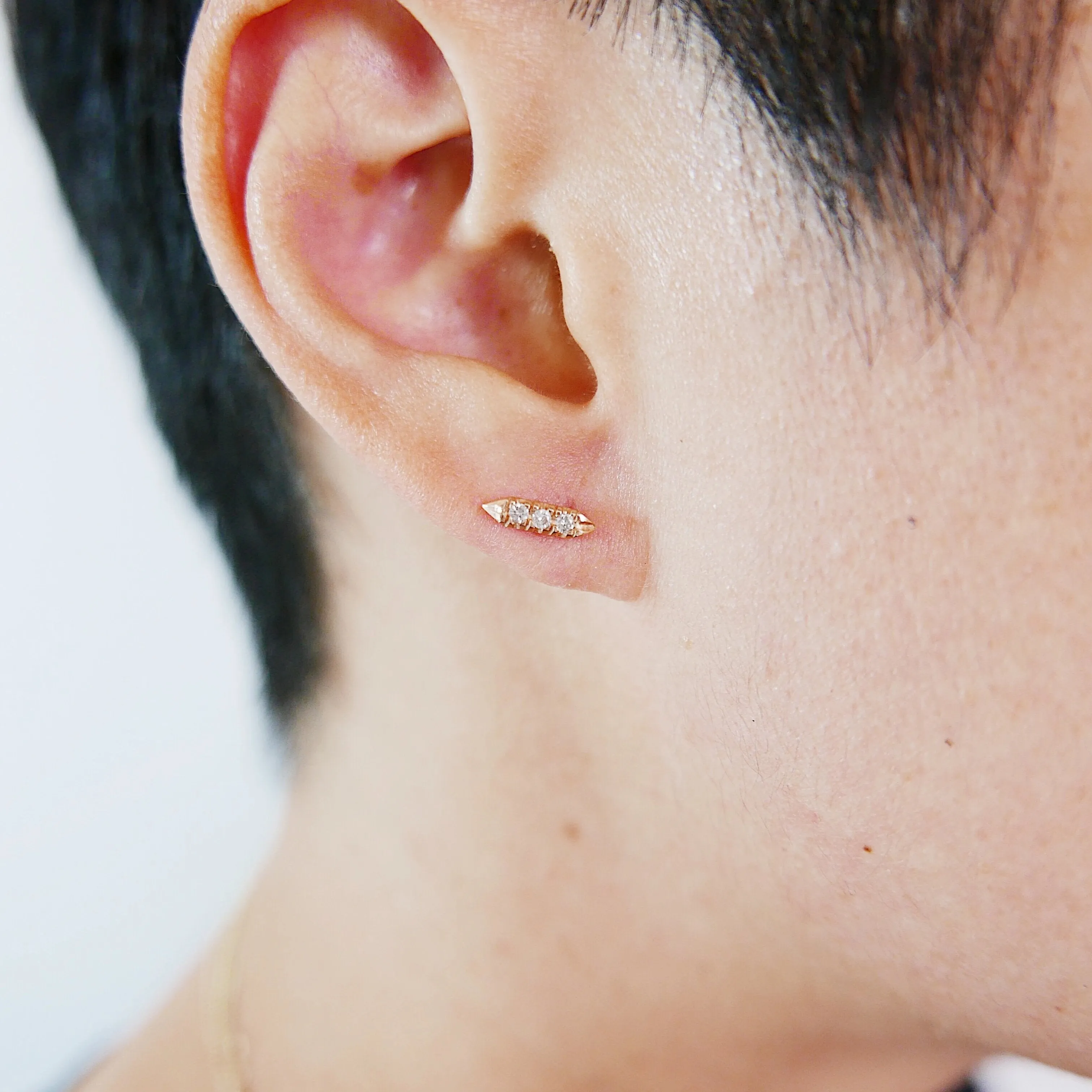 On Pointe Diamond Earrings