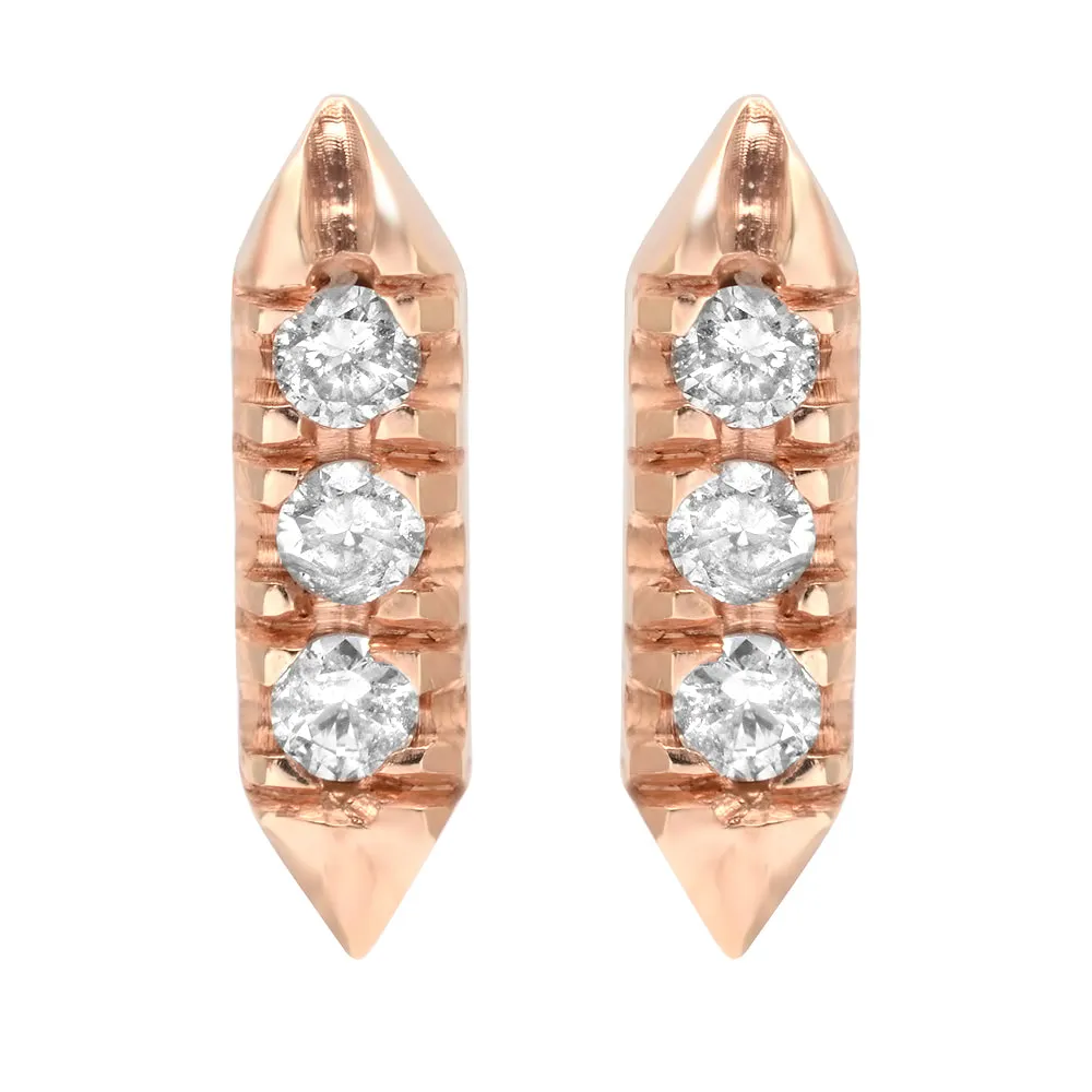 On Pointe Diamond Earrings