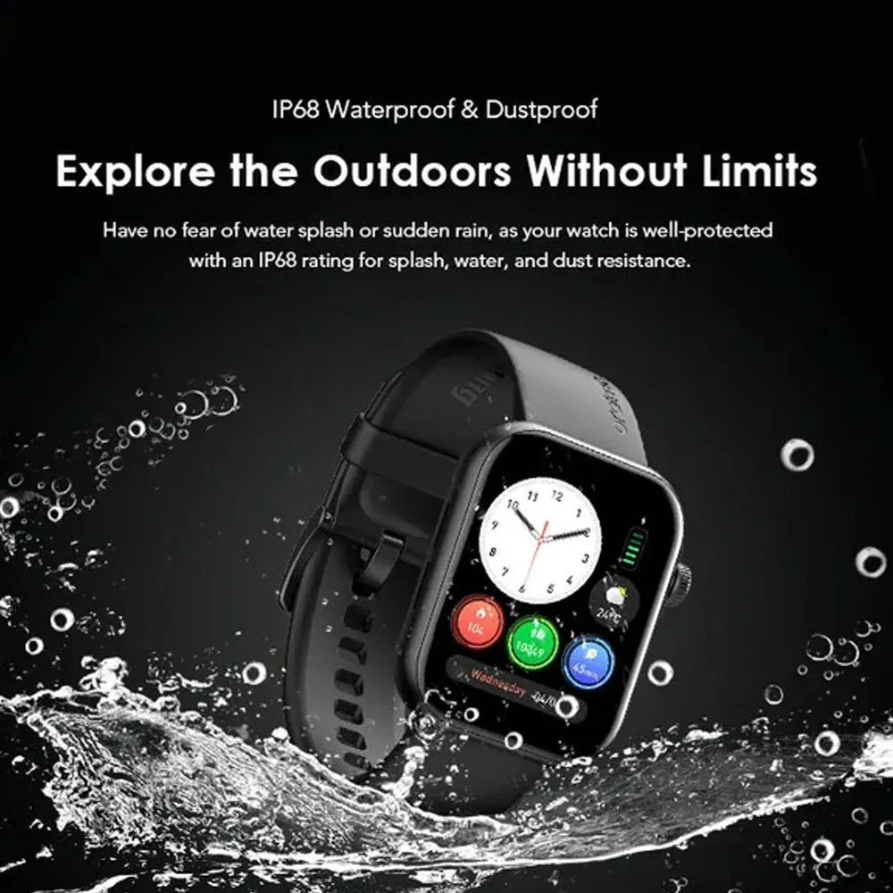Oraimo Watch ES 2 OSW-810 Smart Watch With Black Silicone Strap