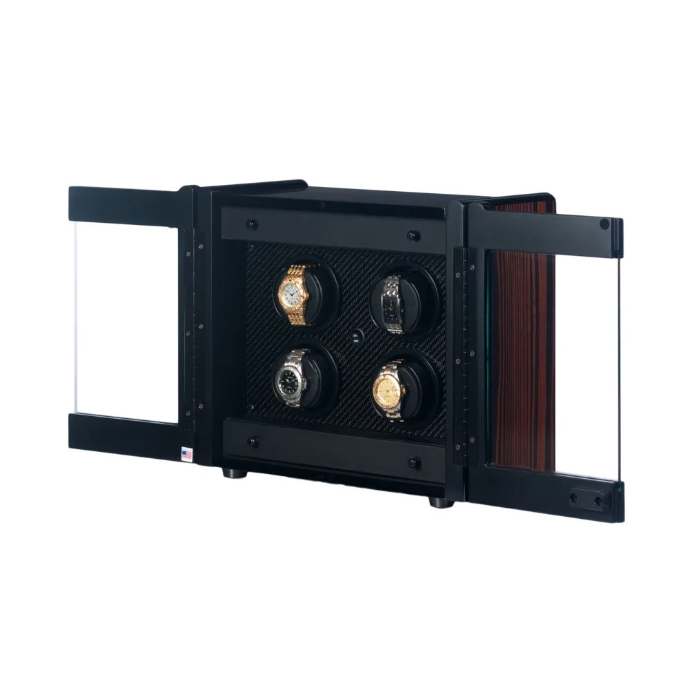 Orbita Avanti 4-Unit Watch Winder In Macassar