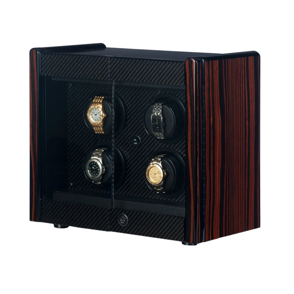 Orbita Avanti 4-Unit Watch Winder In Macassar