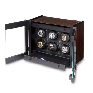 Orbita Avanti 6-Unit Watch Winder In Macassar