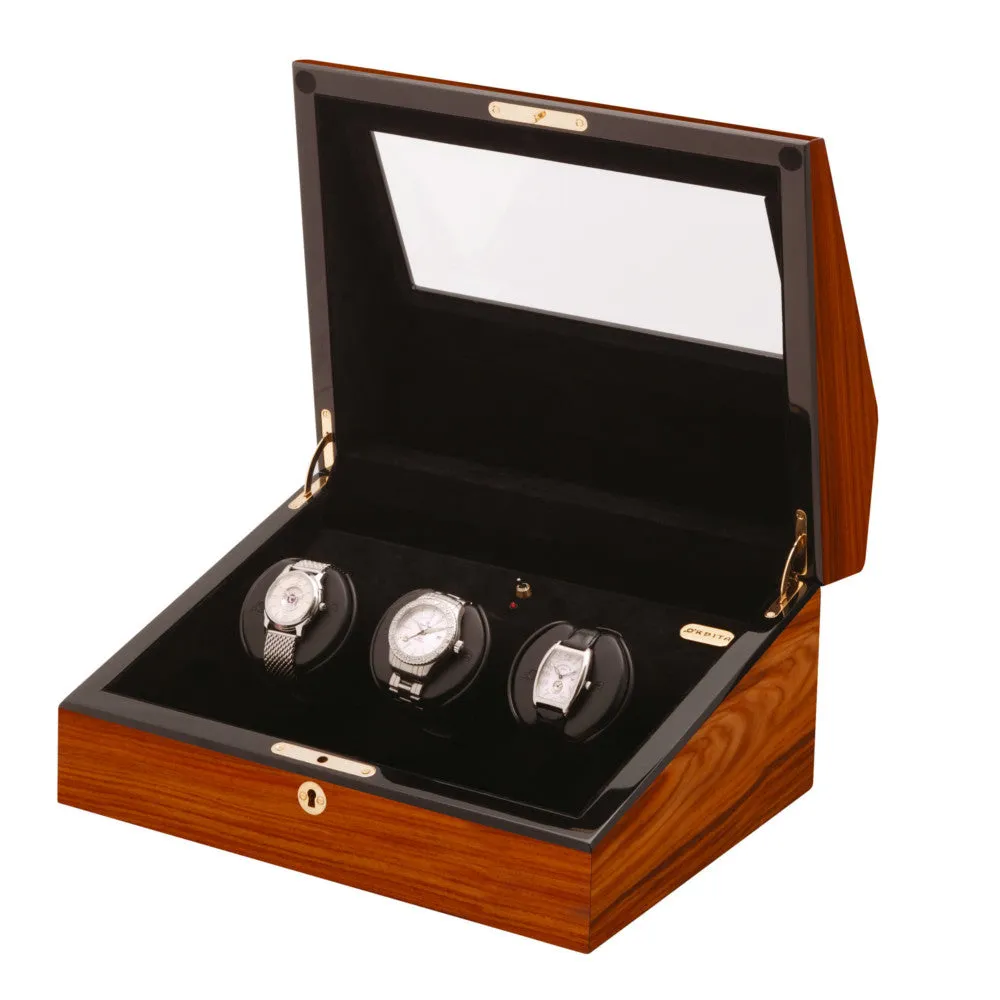 Orbita Siena 3-Unit Watch Winder in Teakwood