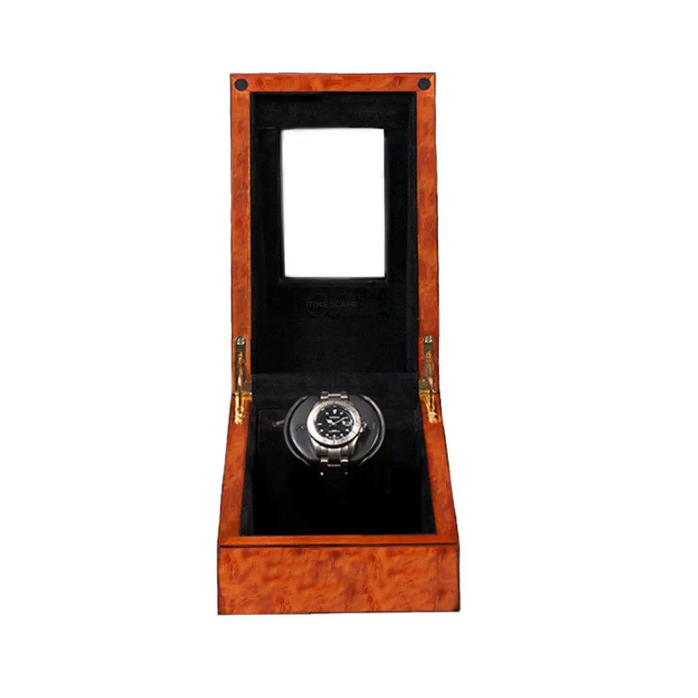 Orbita Siena Single-Unit Watch Winder in Burlwood