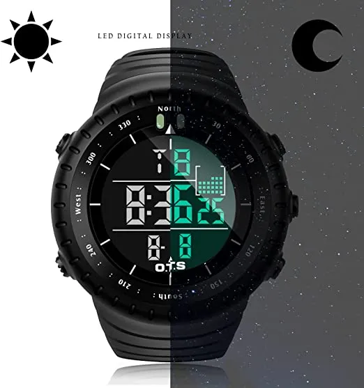 Palada Men's Digital Sports Watch Waterproof Tactical Watch for Men