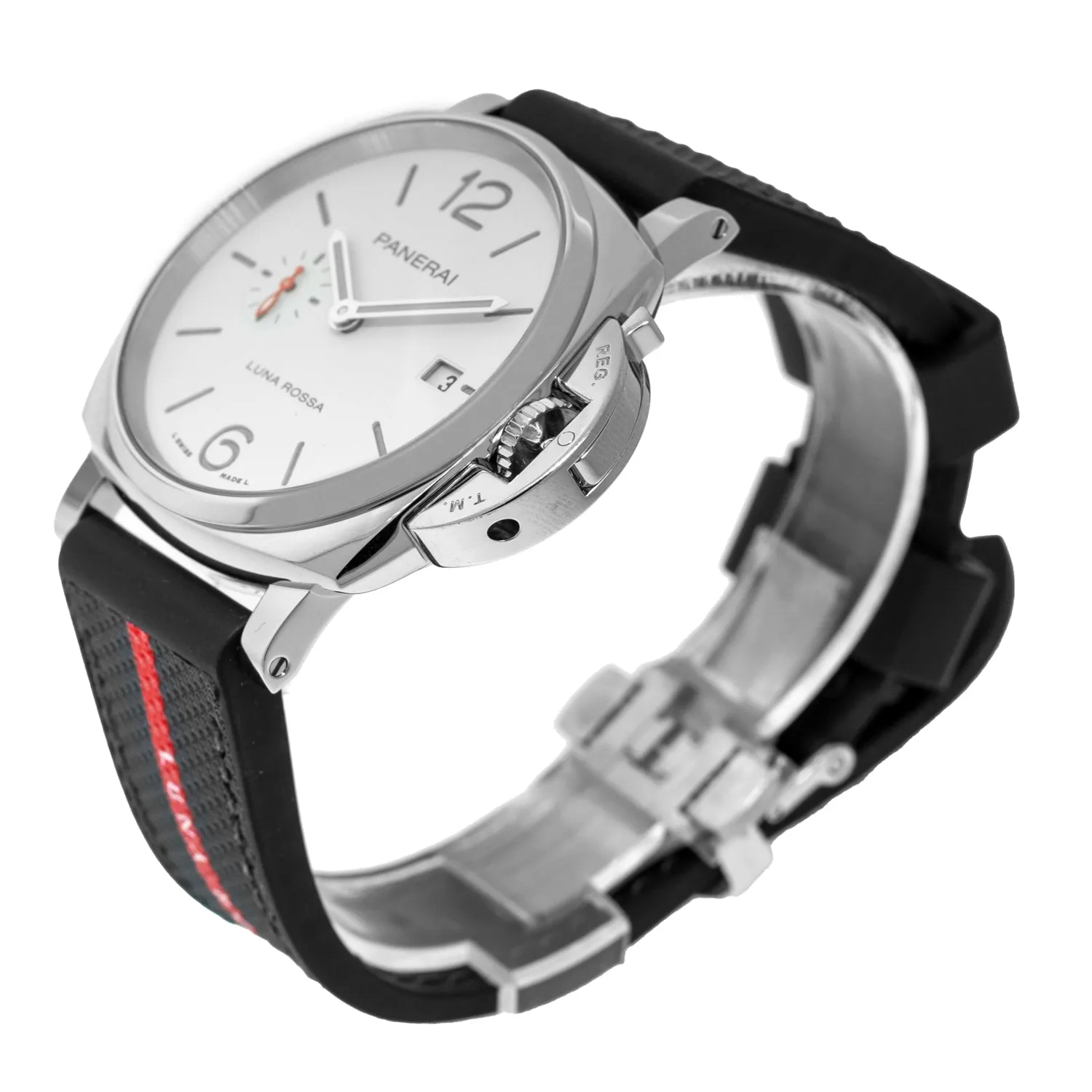 Panerai Luminor Due Stainless Steel 42mm Luna Rosa White Arabic Dial - PAM01673