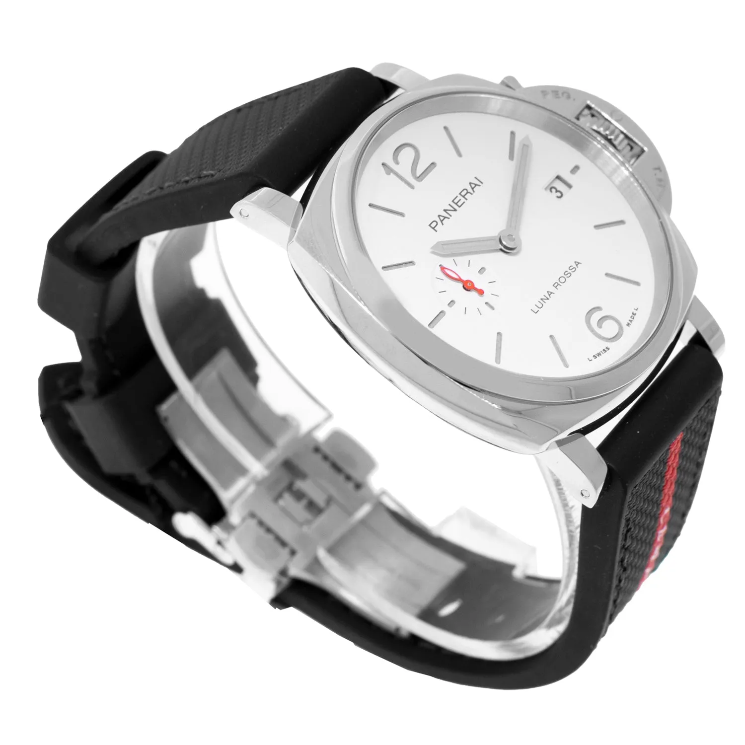 Panerai Luminor Due Stainless Steel 42mm Luna Rosa White Arabic Dial - PAM01673