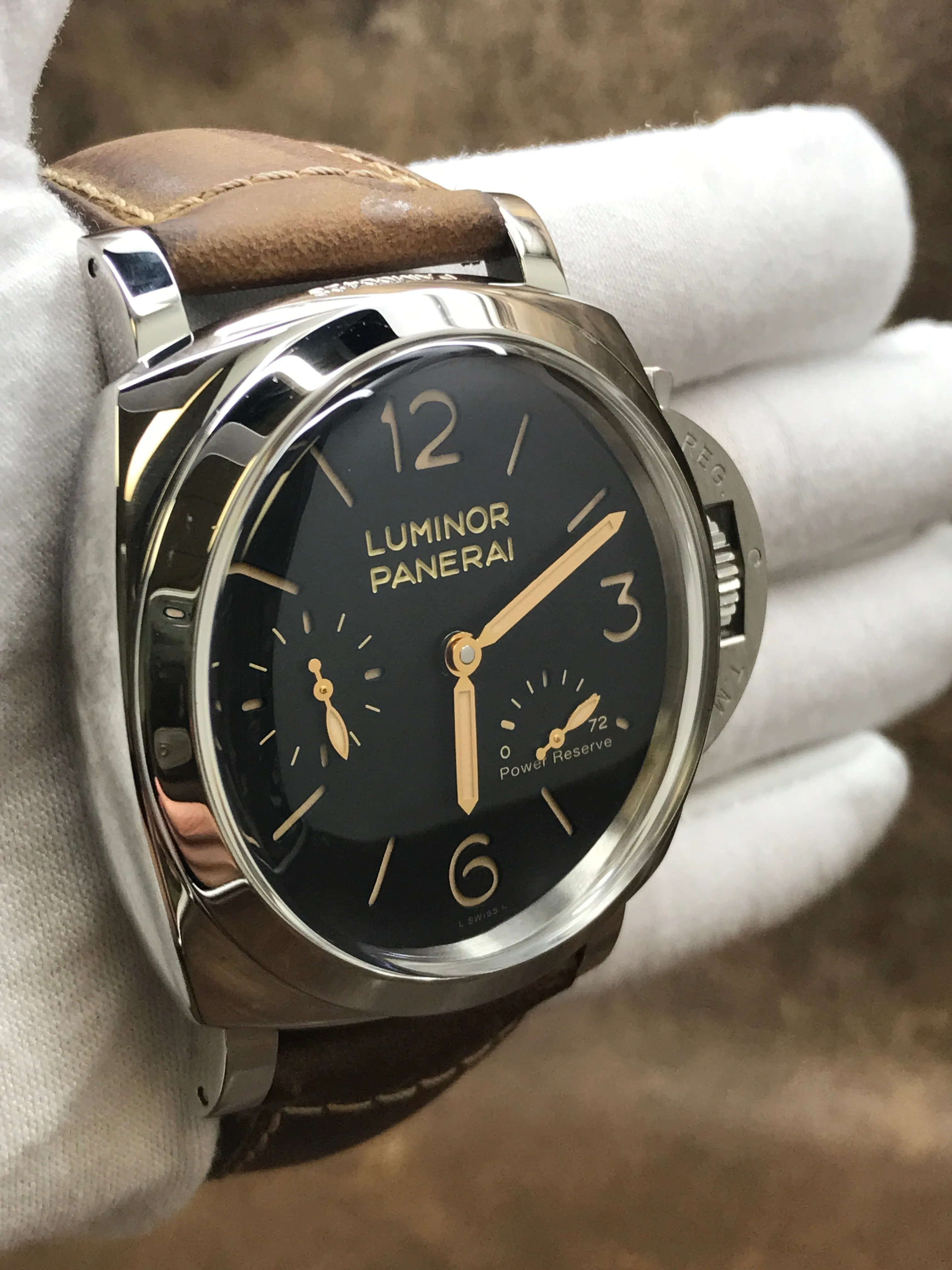 Panerai Luminor Marina 3 Days PAM00423 Black Dial Manual wind Men's Watch