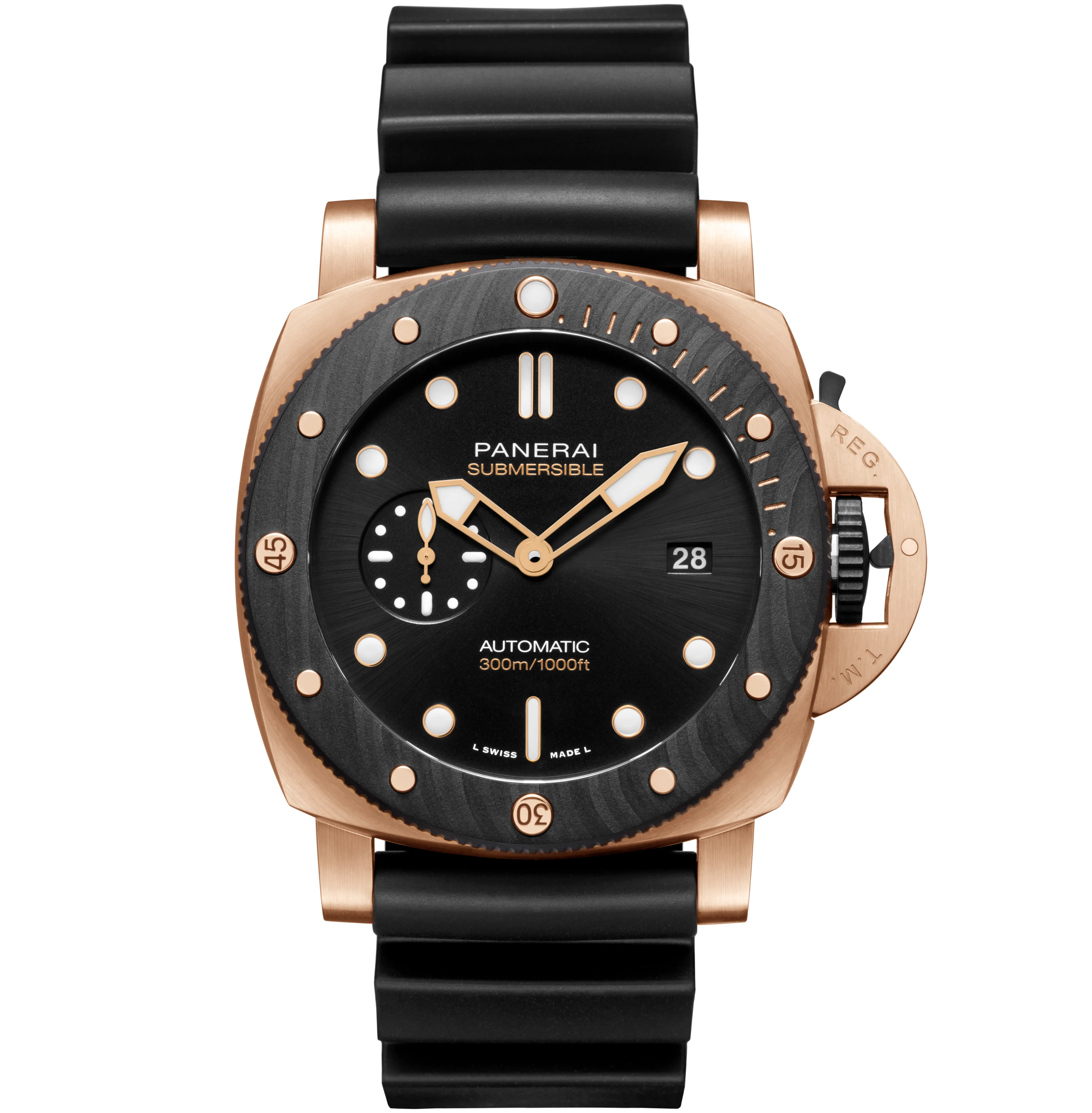 Panerai Submersible QuarantaQuattro Goldtech™ OroCarbo, 44mm