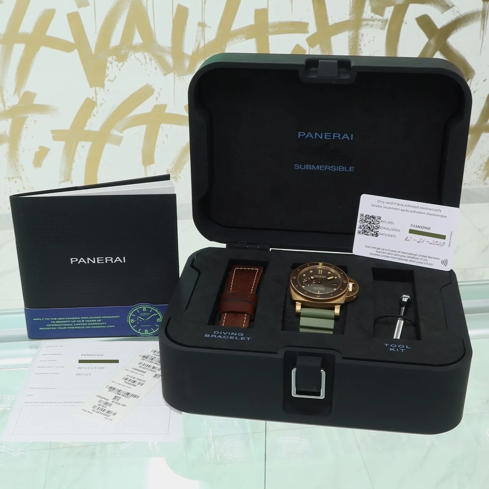 Panerai Submersible "Bronzo" Bronze/Rubber 47mm Automatic Brown Dial PAM00968