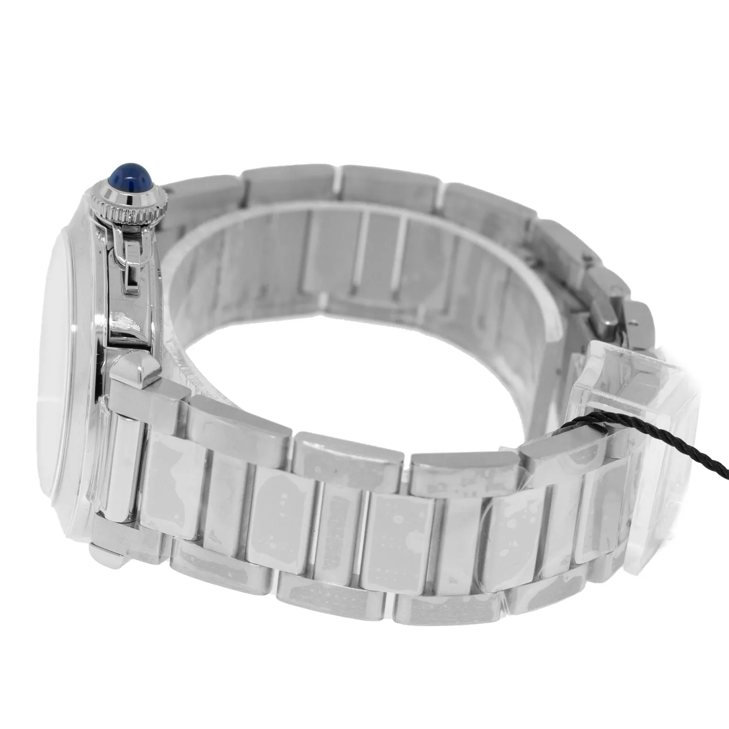Pasha de Cartier 35mm Stainless Steel Silver Arabic Dial WSPA0013