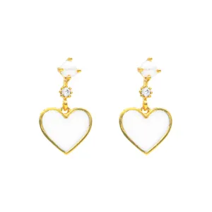 Pearlfect Heart Earrings
