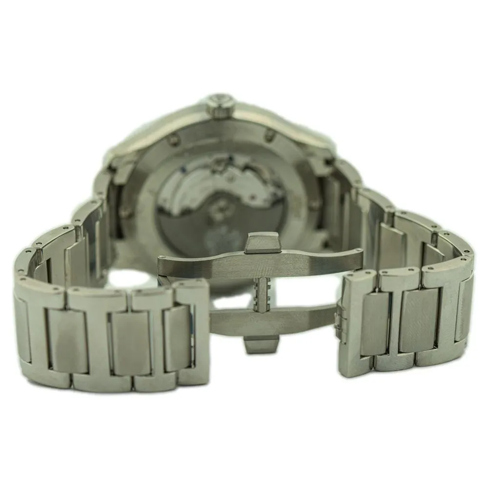 Piaget Men's Polo S Stainless Steel 42mm Gray Horizontal Guilloche Stick Dial Watch Reference #: G0A41003