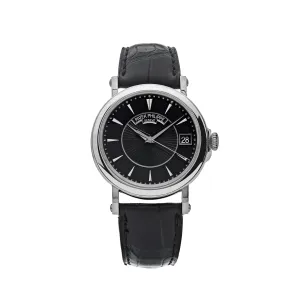PP Luxury Watches Calatrava 5153G-001 Date White Gold Black Dial