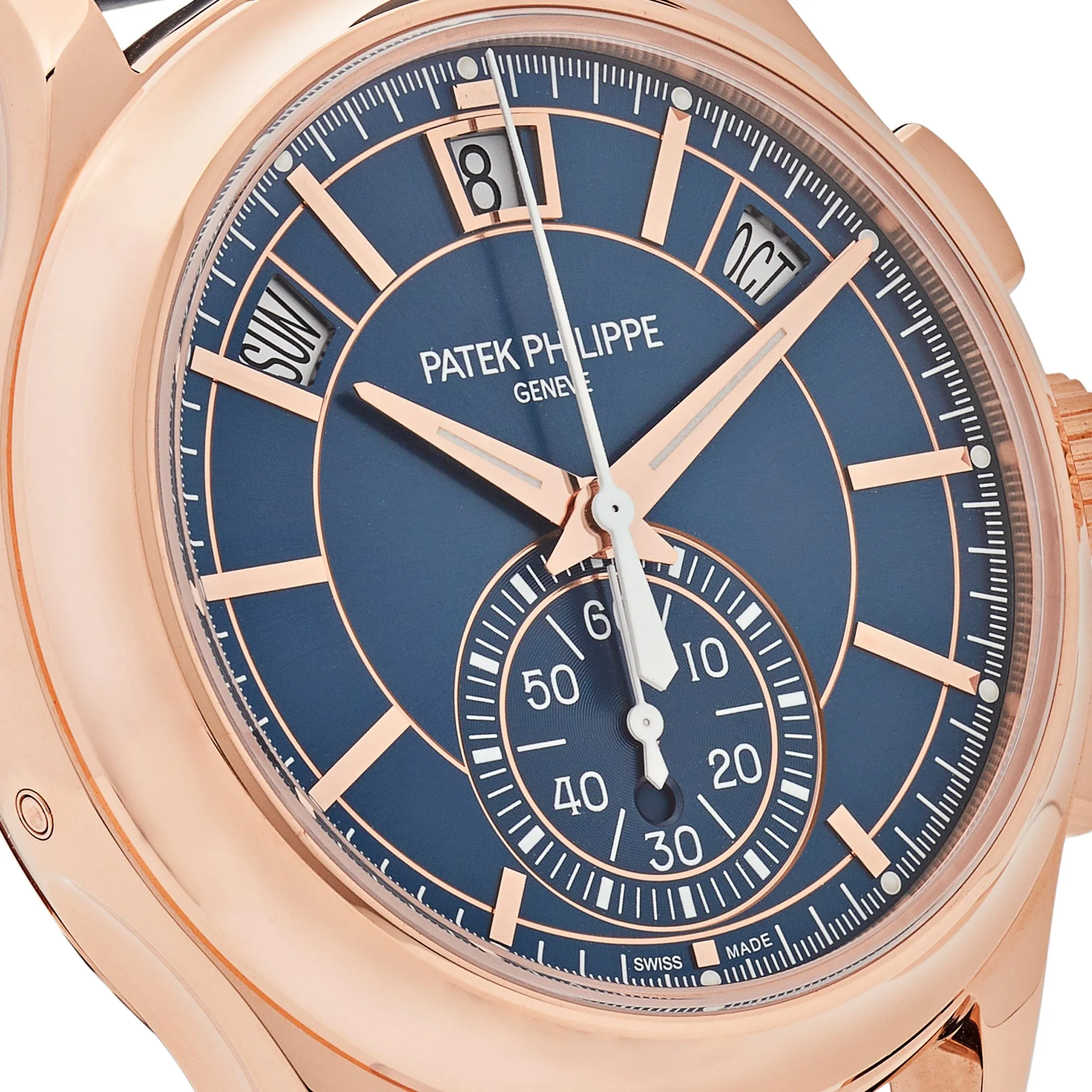 PP Luxury Watches Complications 5905R-010 Annual Calendar Flyback Chronograph Rose Gold Blue Dial (2025)