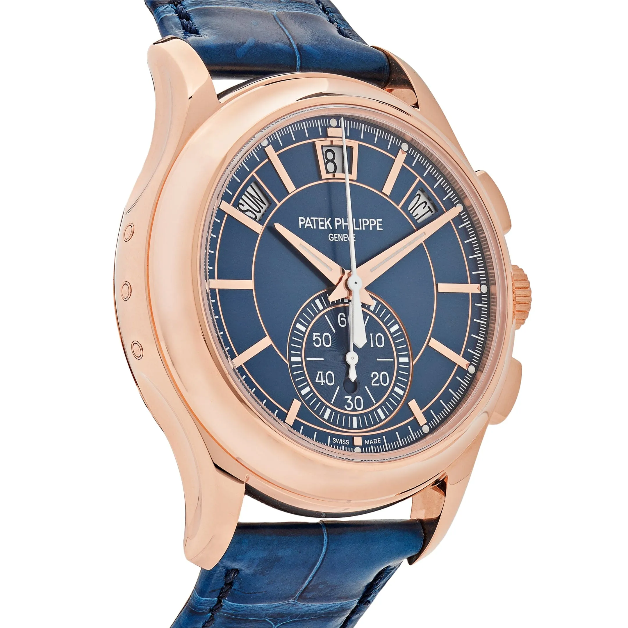 PP Luxury Watches Complications 5905R-010 Annual Calendar Flyback Chronograph Rose Gold Blue Dial (2025)