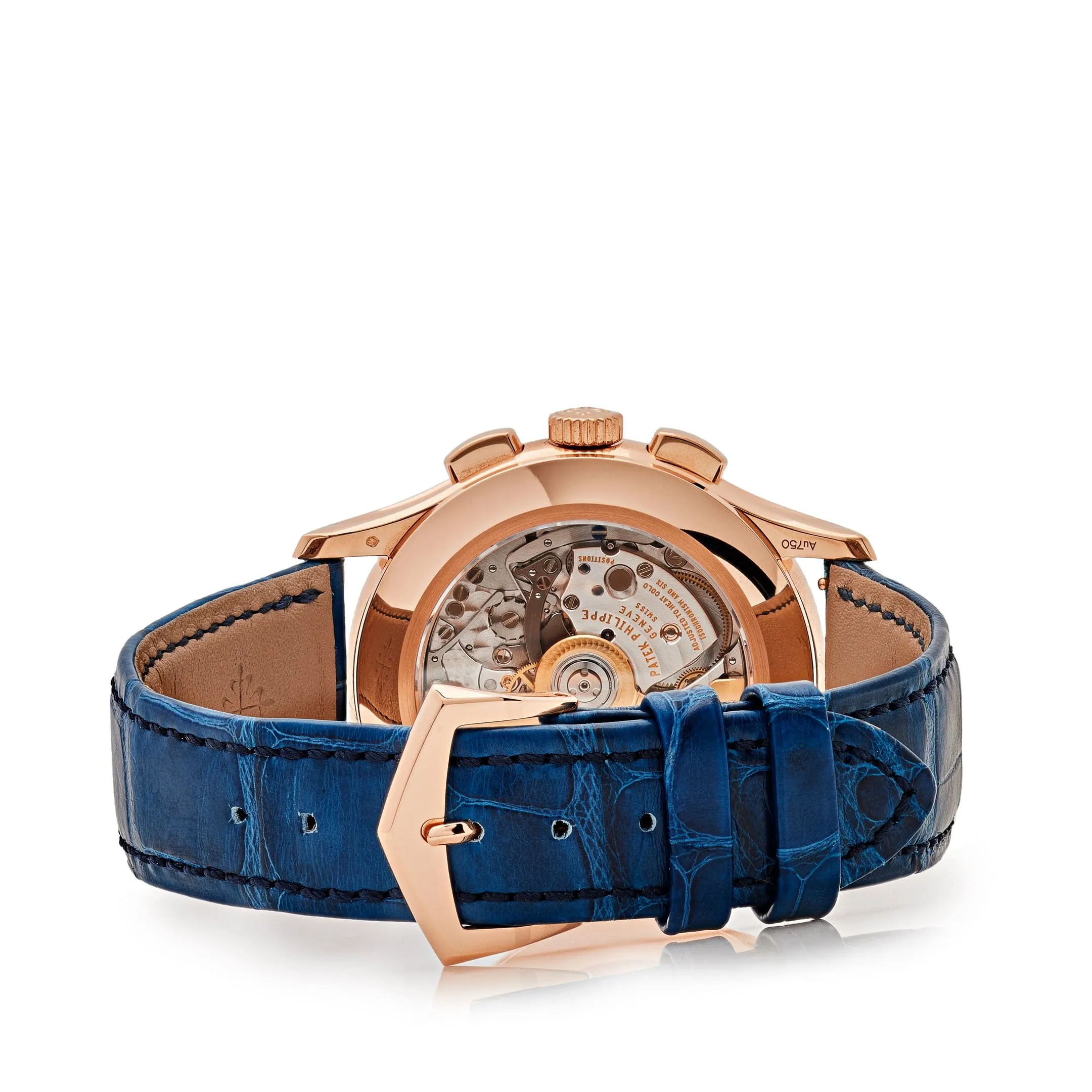PP Luxury Watches Complications 5905R-010 Annual Calendar Flyback Chronograph Rose Gold Blue Dial (2025)