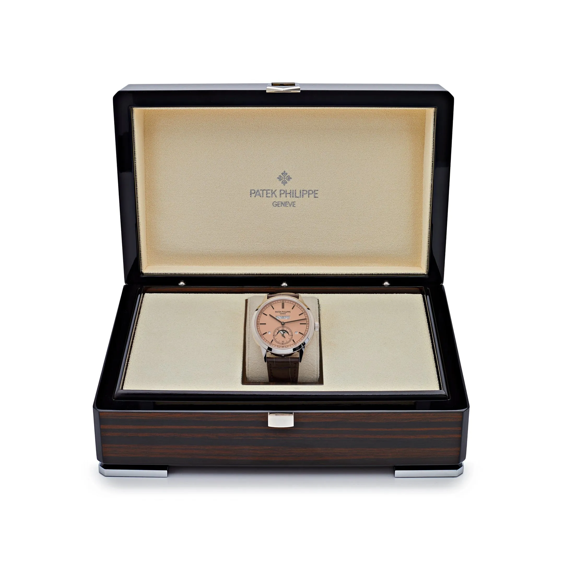 PP Luxury Watches Grand Complications 5236P-010 In-Line Perpetual Calendar Platinum Salmon Dial(2024)