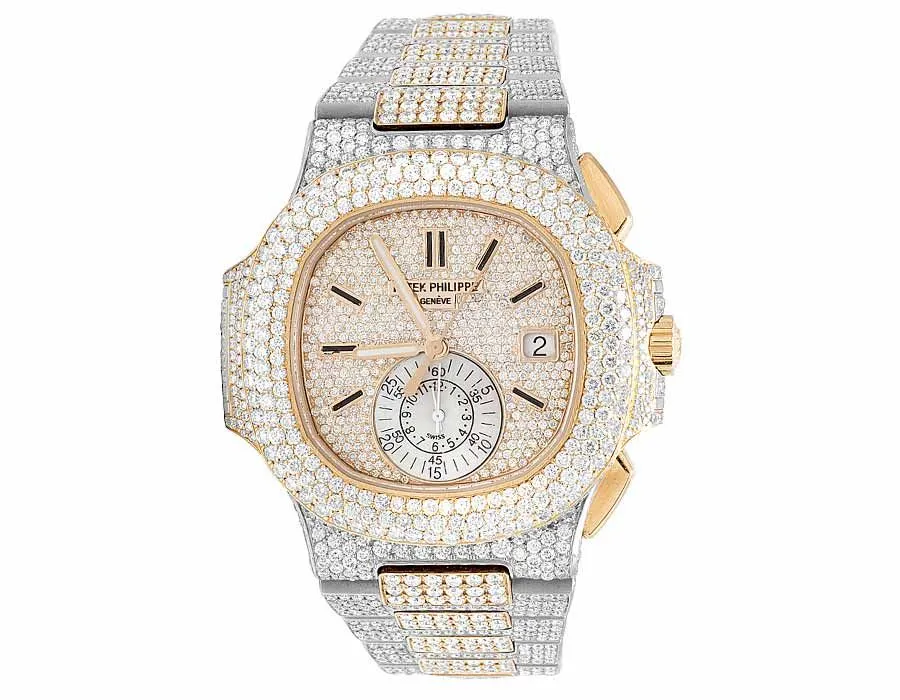 PP-Luxury-Watches Nautilus 5980/1AR-001 with 32.5 Ct VS Diamond