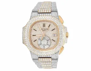PP-Luxury-Watches Nautilus 5980/1AR-001 with 32.5 Ct VS Diamond