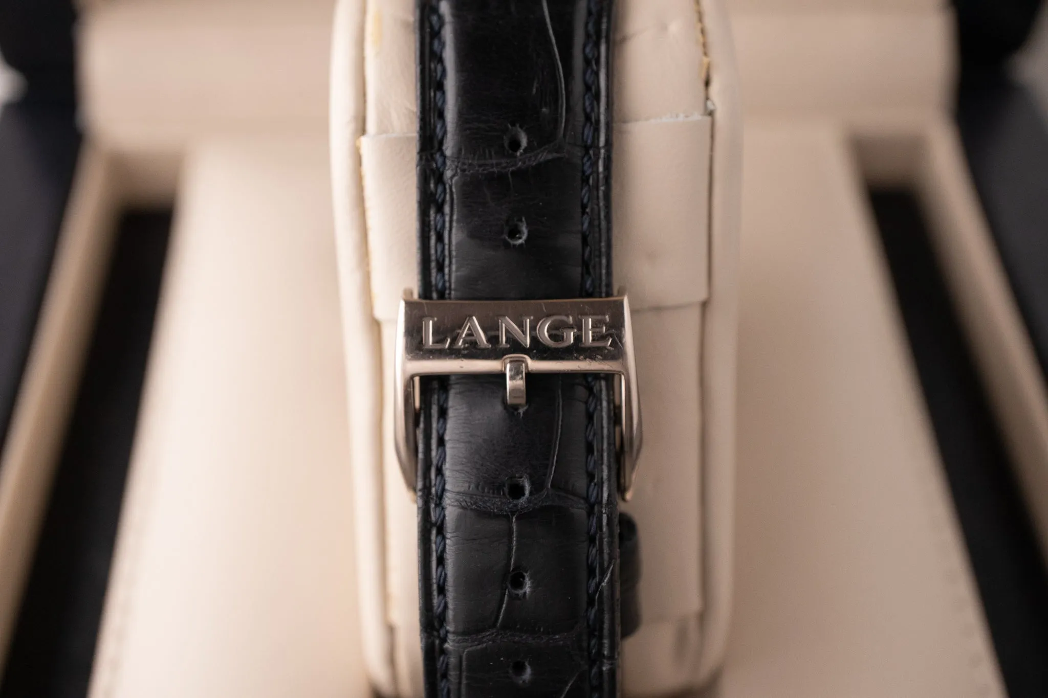 Pre-Owned: A.Lange & Sohne Lange 1 White Gold Deep Blue Dial