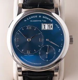 Pre-Owned: A.Lange & Sohne Lange 1 White Gold Deep Blue Dial