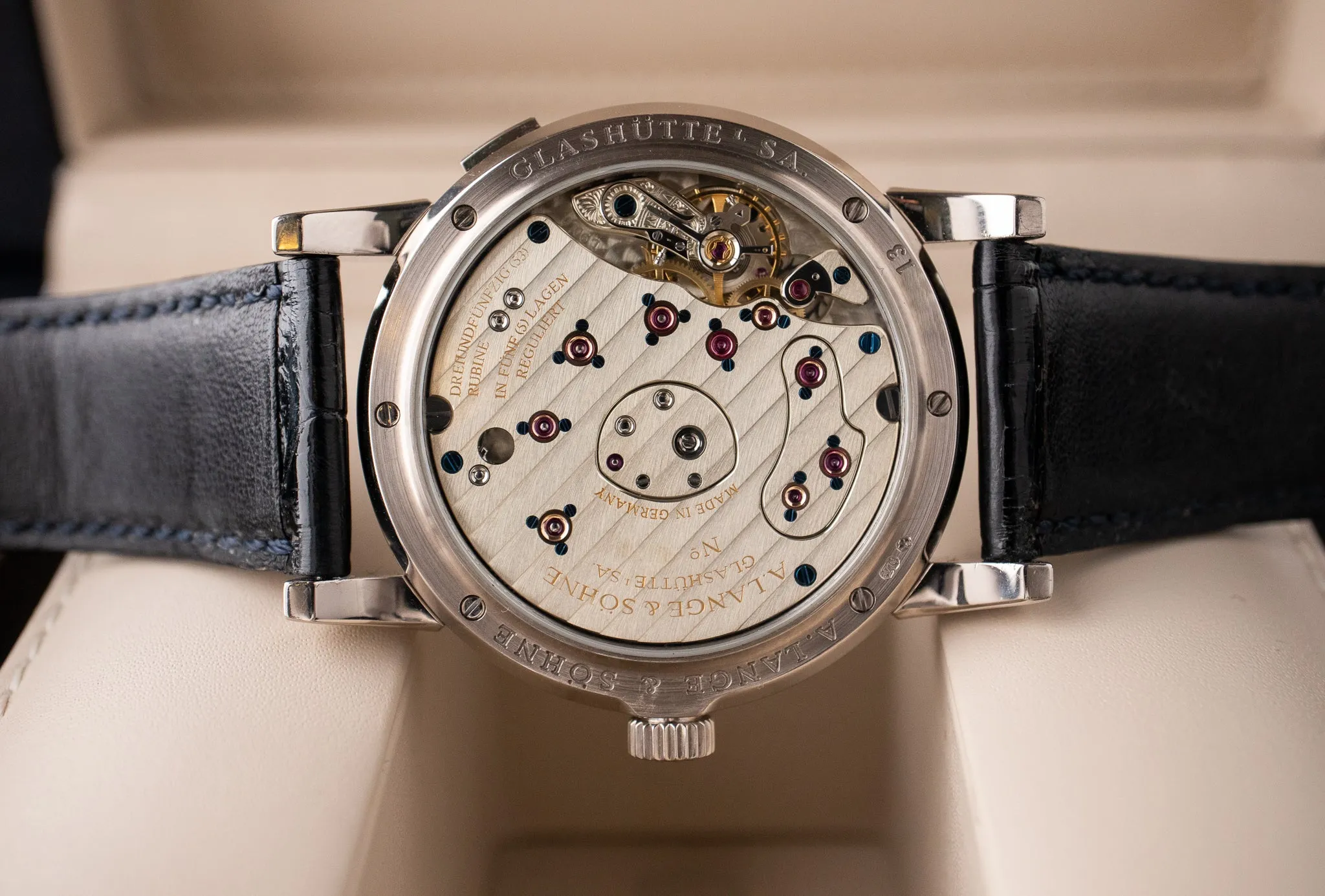 Pre-Owned: A.Lange & Sohne Lange 1 White Gold Deep Blue Dial