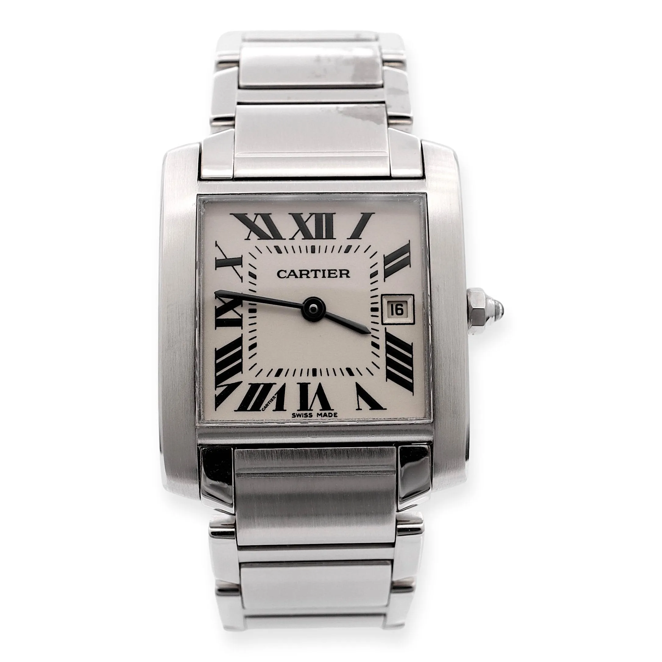 Pre-Owned Ladies Cartier Francaise Tank Stainless Steel 2465 Watch