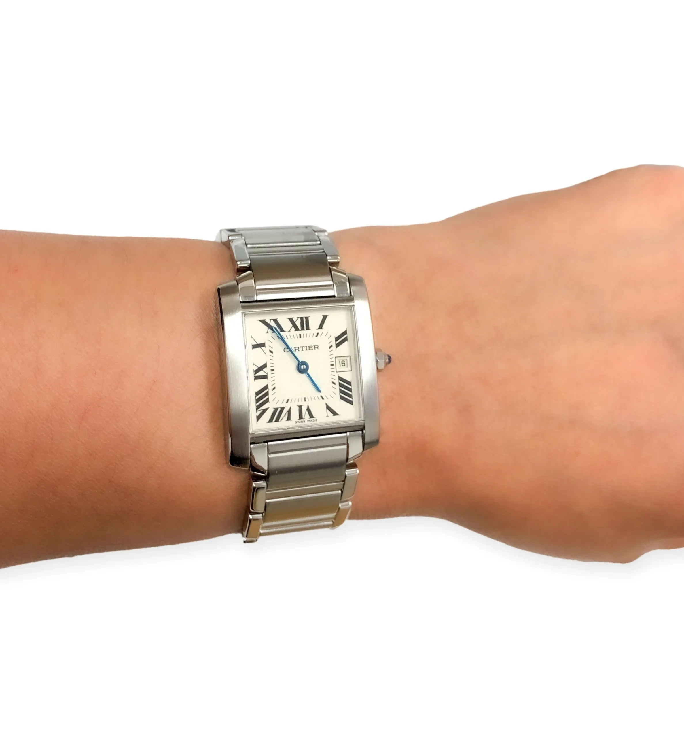 Pre-Owned Ladies Cartier Francaise Tank Stainless Steel 2465 Watch
