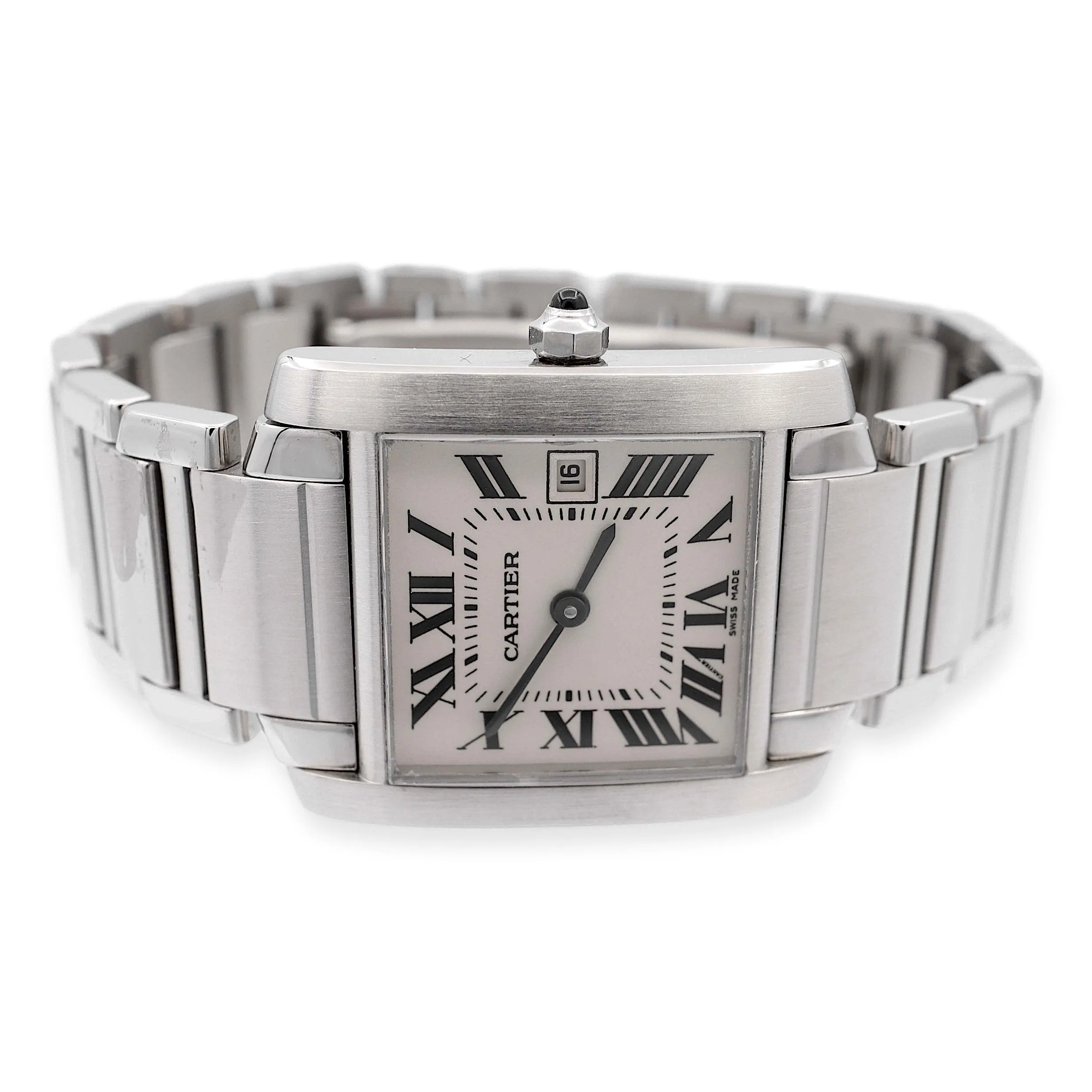 Pre-Owned Ladies Cartier Francaise Tank Stainless Steel 2465 Watch