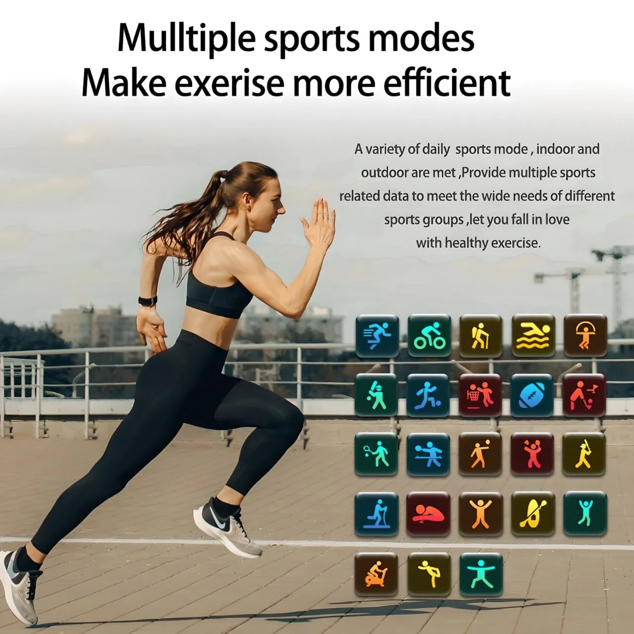 Q9 Pro 1.7in (44mm) Smart Watch | Lightweight | Health Monitoring | Sports Mode | Waterproof IP68 | iOS   Android