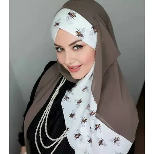 "Elegant Silk Abaya with Matching Satin Head Scarf - A Luxurious Hijab Set for any Occasion"