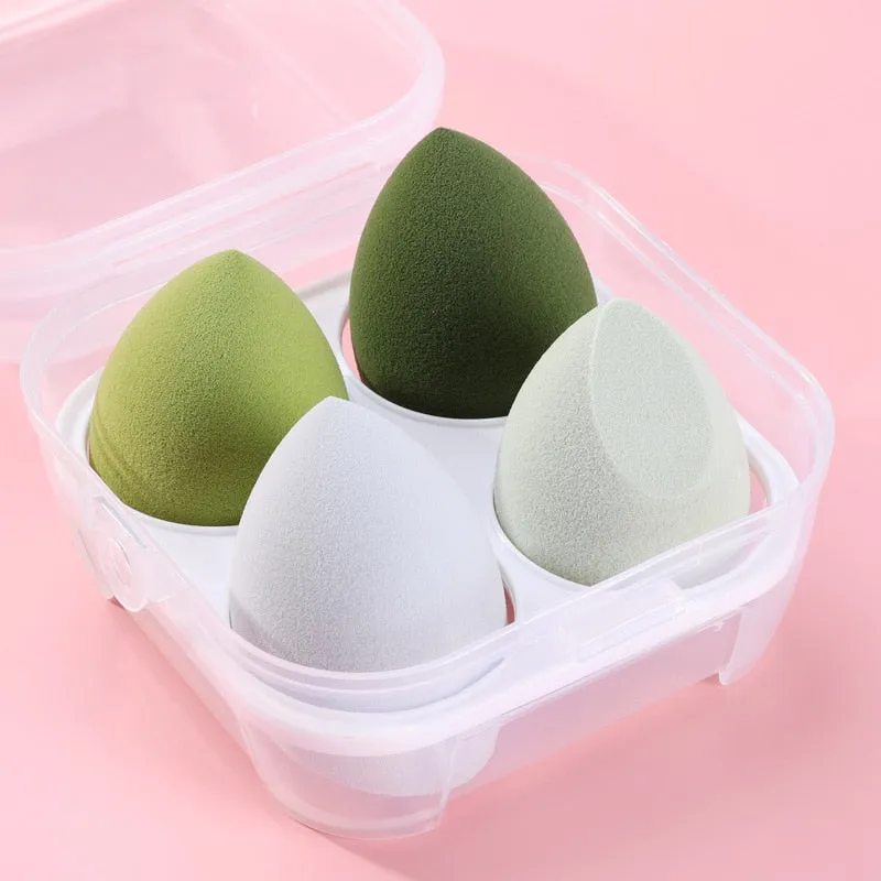 "Transform Your Makeup Game: 4 Piece Makeup Sponge Powder Puff Set for Flawless Application"