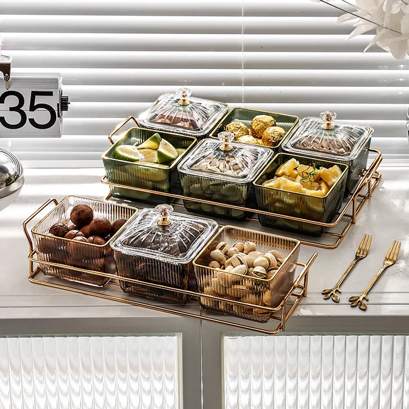 "Transparent Square Dried Fruit Salad Dessert Jars: A Stylish and Convenient Way to Serve and Enjoy Your Favorite Snacks