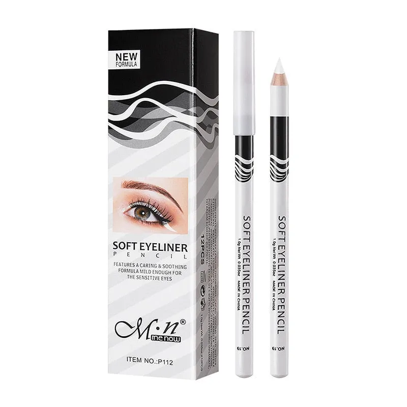 "Unleash Your Creativity: White Waterproof Long Lasting Eyeliner Pencil for Women's Fashion"