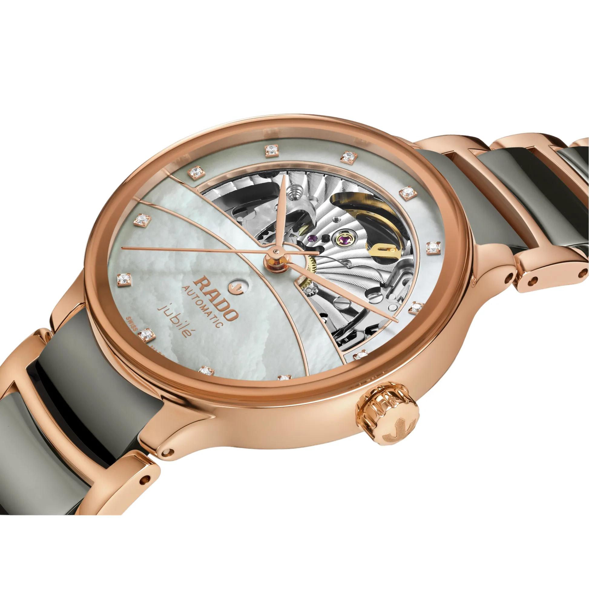 Rado Centrix Automatic Diamonds Open Heart Women's Watch R30029912