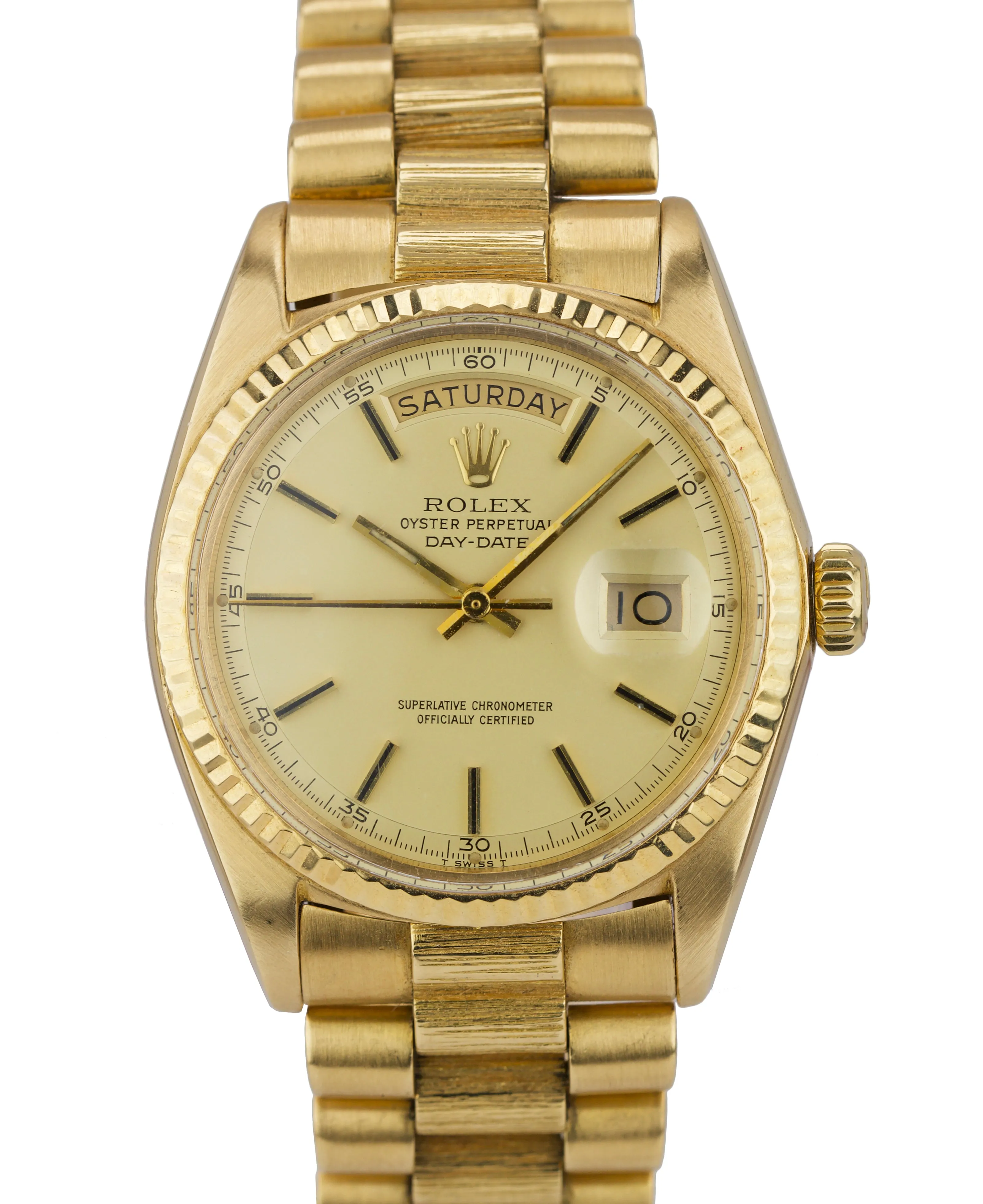 RARE 1977 Rolex Day-Date President 1803 5 MINUTE TRACK DIAL MATTE 36mm 18K Gold