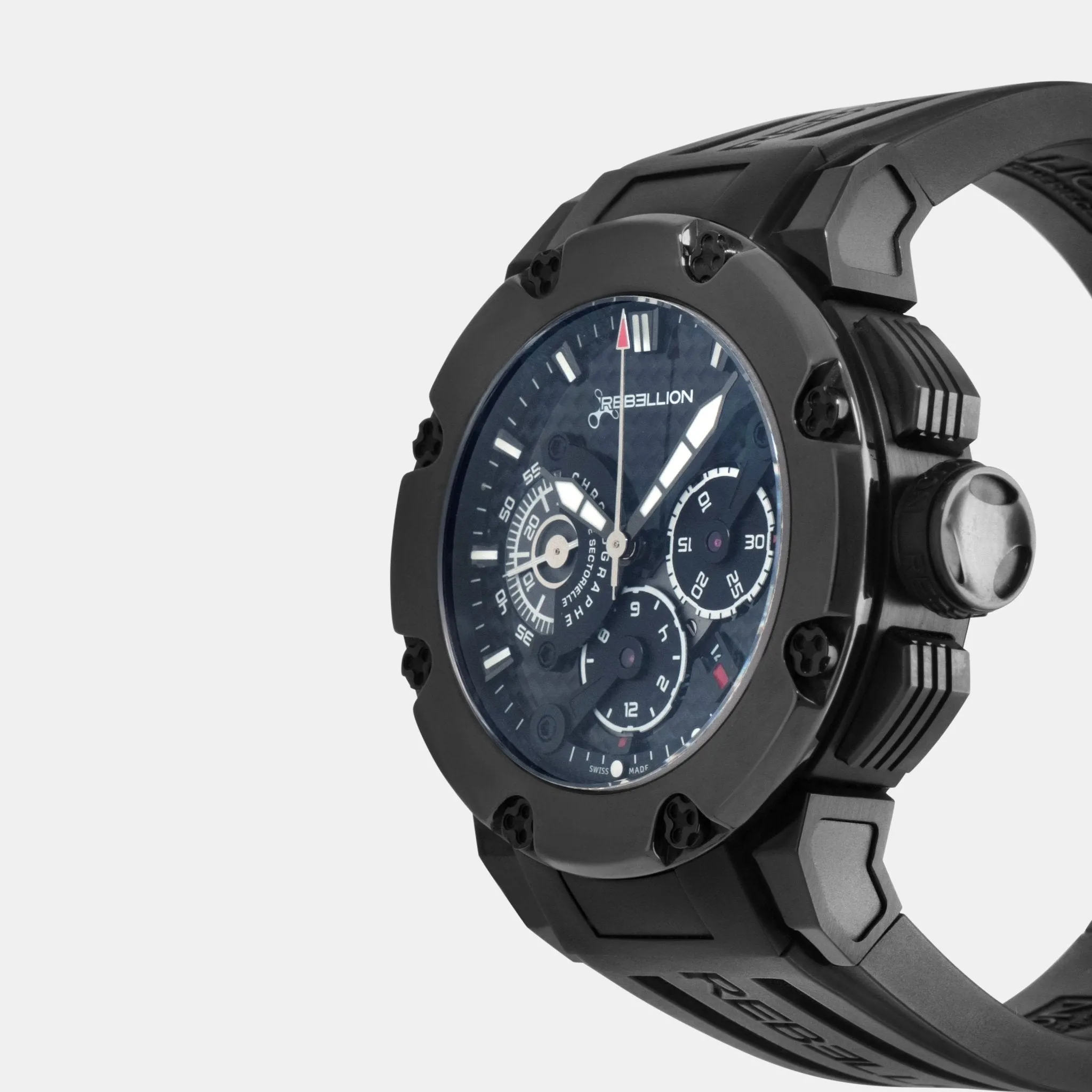 Rebellion Predator Chrono Black Titanium Automatic Men's Watch RB.PR.CH.TB.BKB