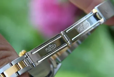 ROLEX 18k GOLD & STEEL LADIES DATEJUST WATCH PAPERS WARRANTY DIAMONDS METEORITE