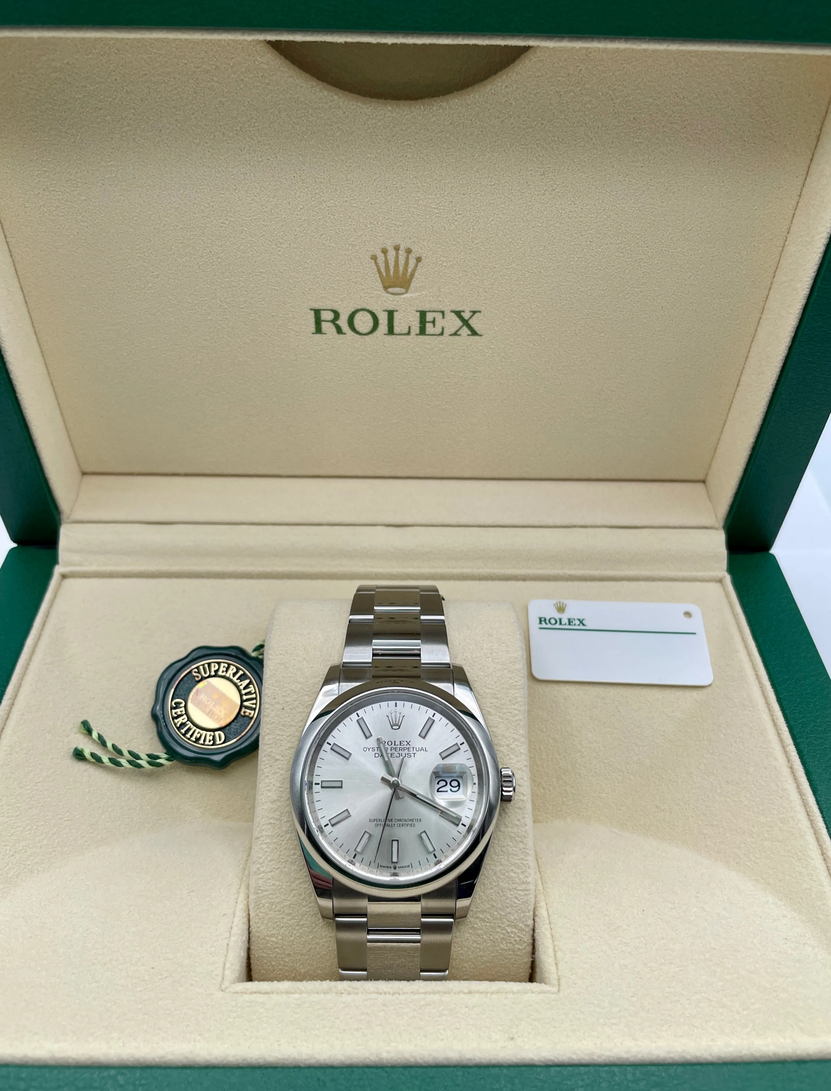 Rolex 2020 Date Just 36mm Oyster Perpetual 126200