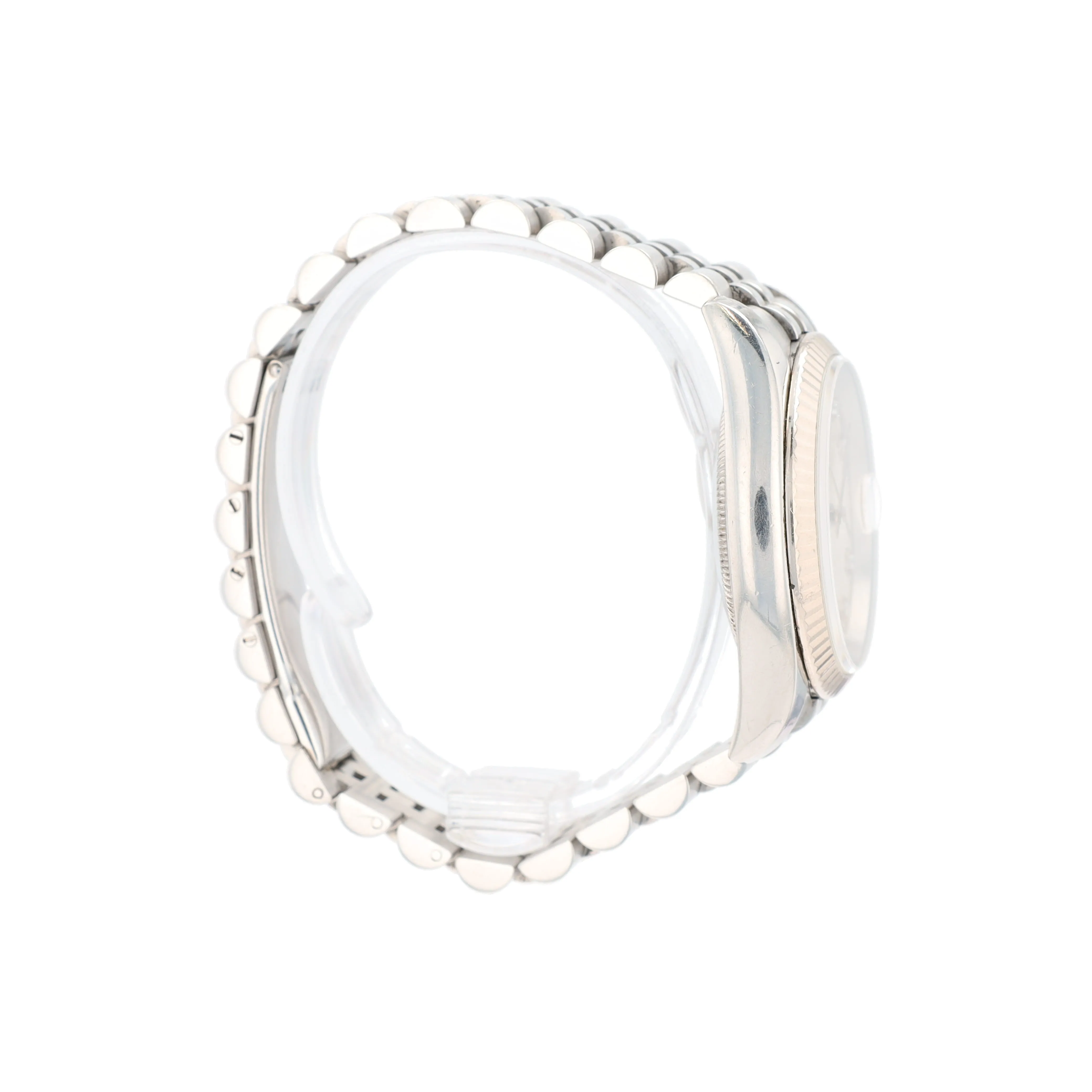 Rolex Datejust 116234 36mm Silver Jubilee Diamond (N.S) Dial Fluted Bezel Jubilee Band