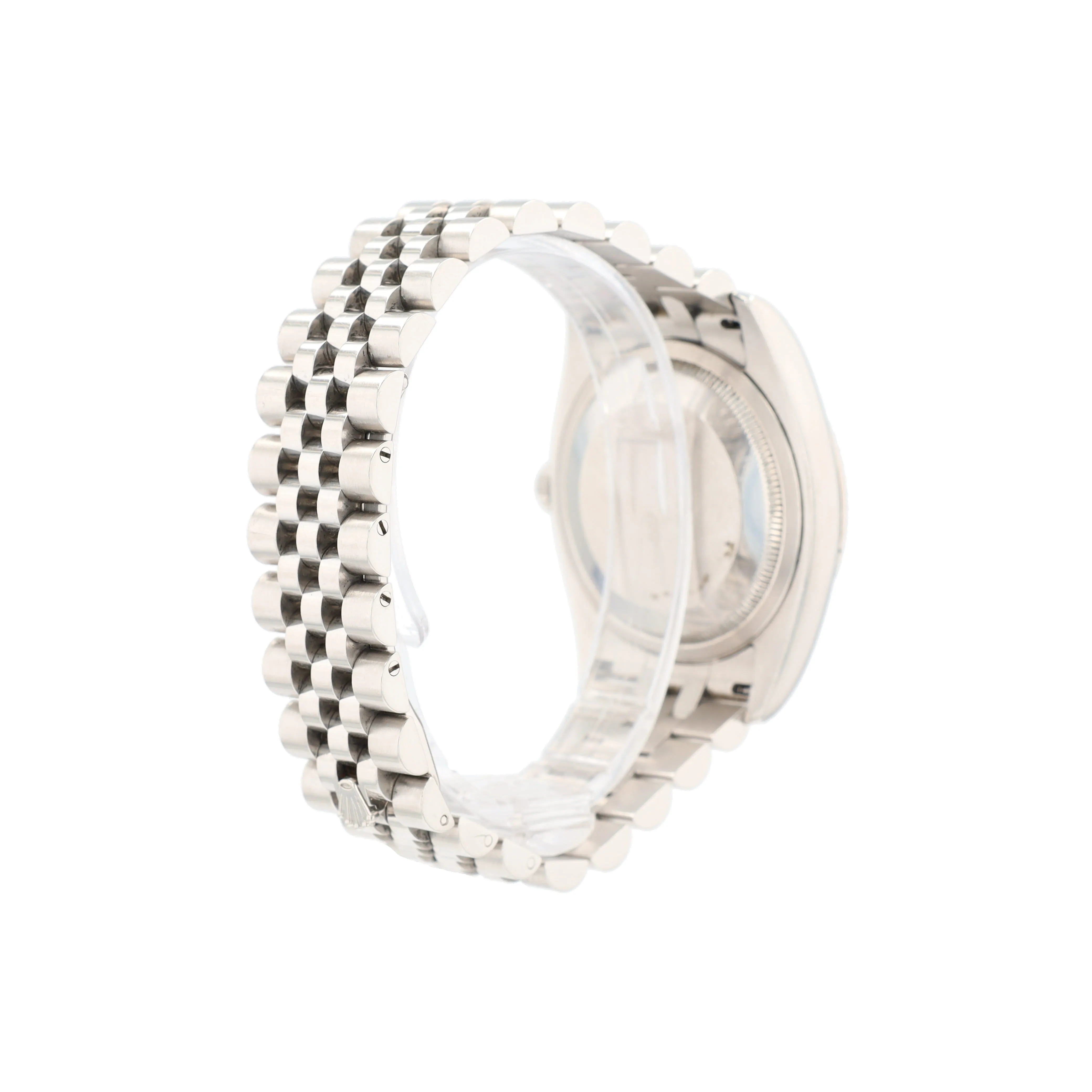 Rolex Datejust 116234 36mm Silver Jubilee Diamond (N.S) Dial Fluted Bezel Jubilee Band