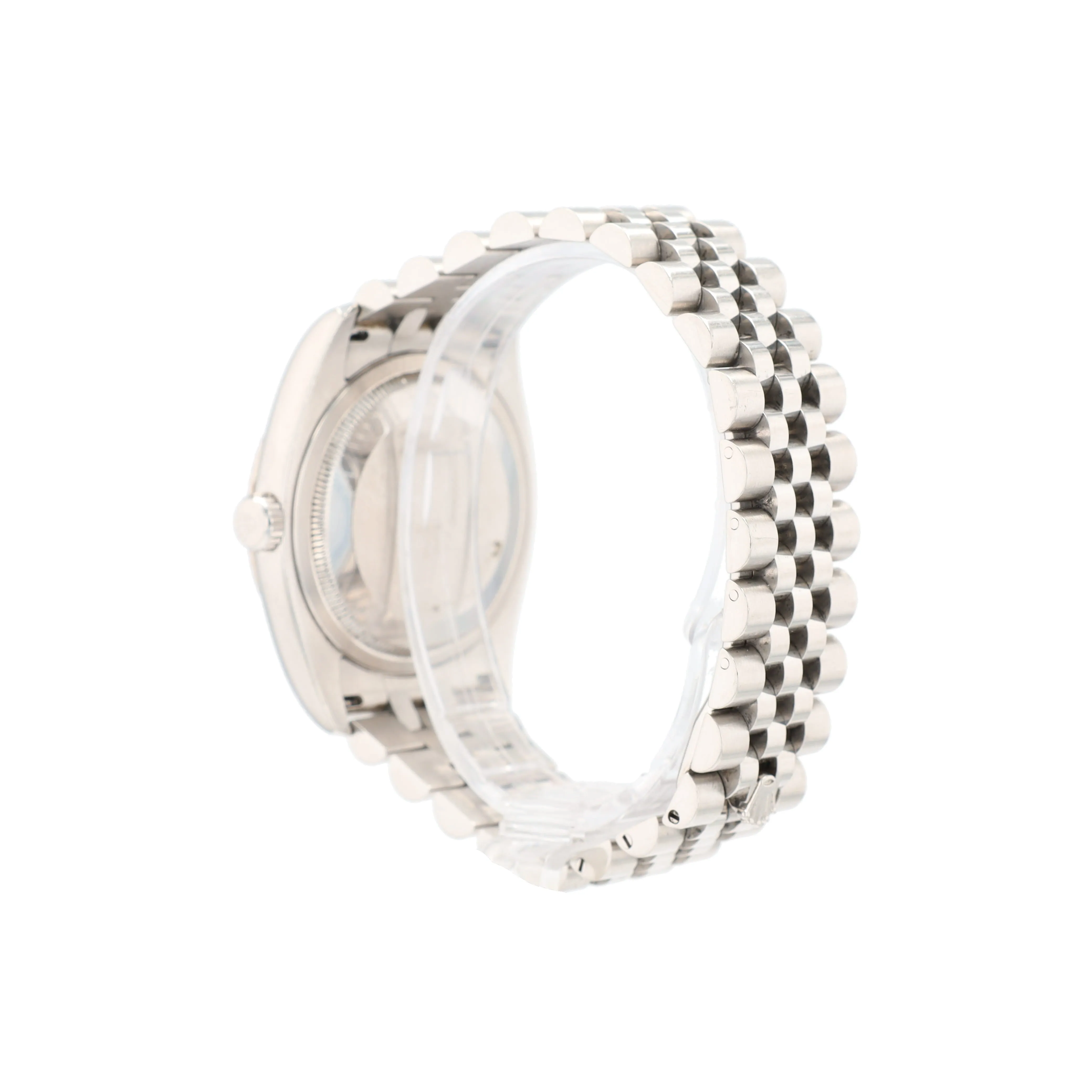 Rolex Datejust 116234 36mm Silver Jubilee Diamond (N.S) Dial Fluted Bezel Jubilee Band