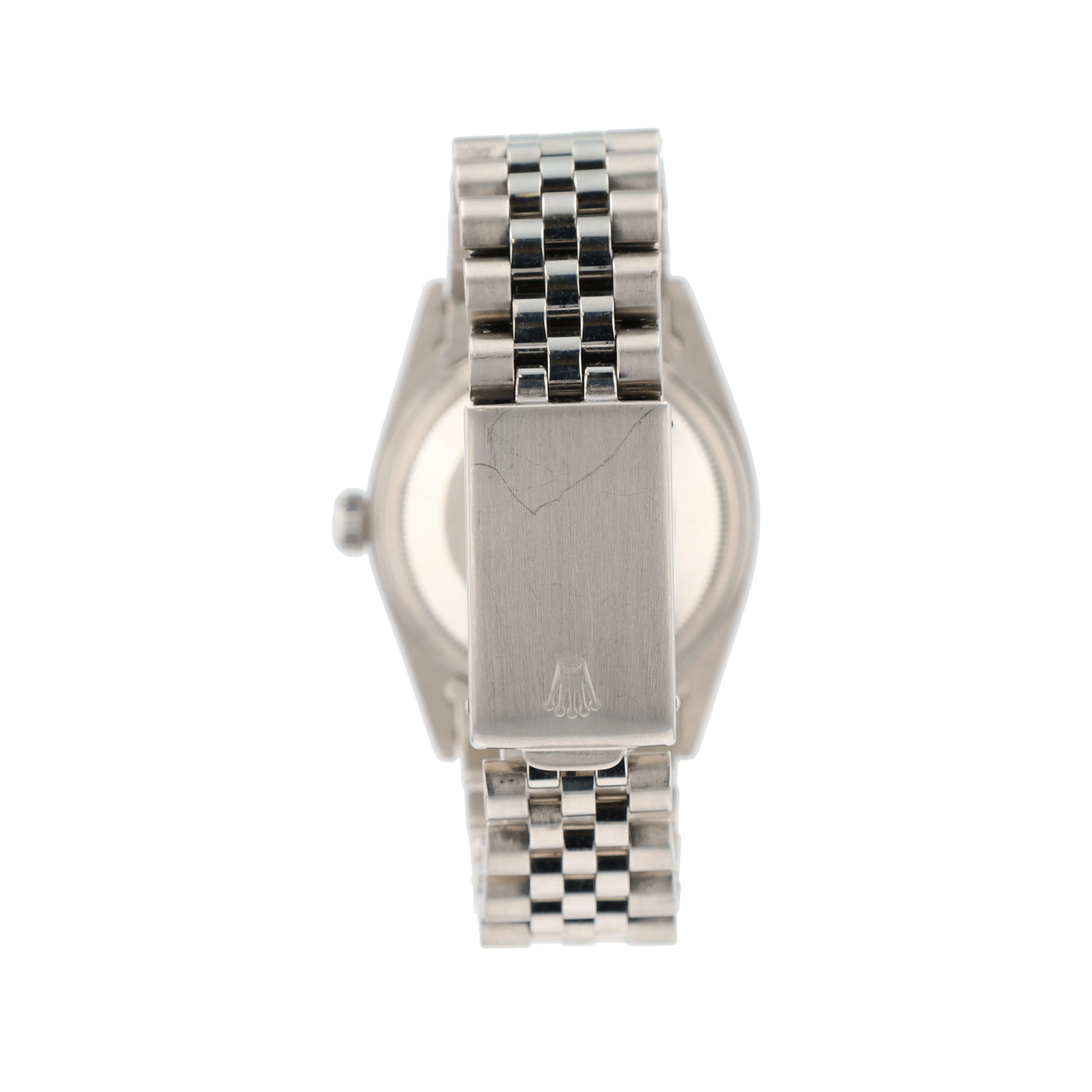 Rolex Datejust  16030 36mm Silver Index Dial Engine-turned Bezel Jubilee Band