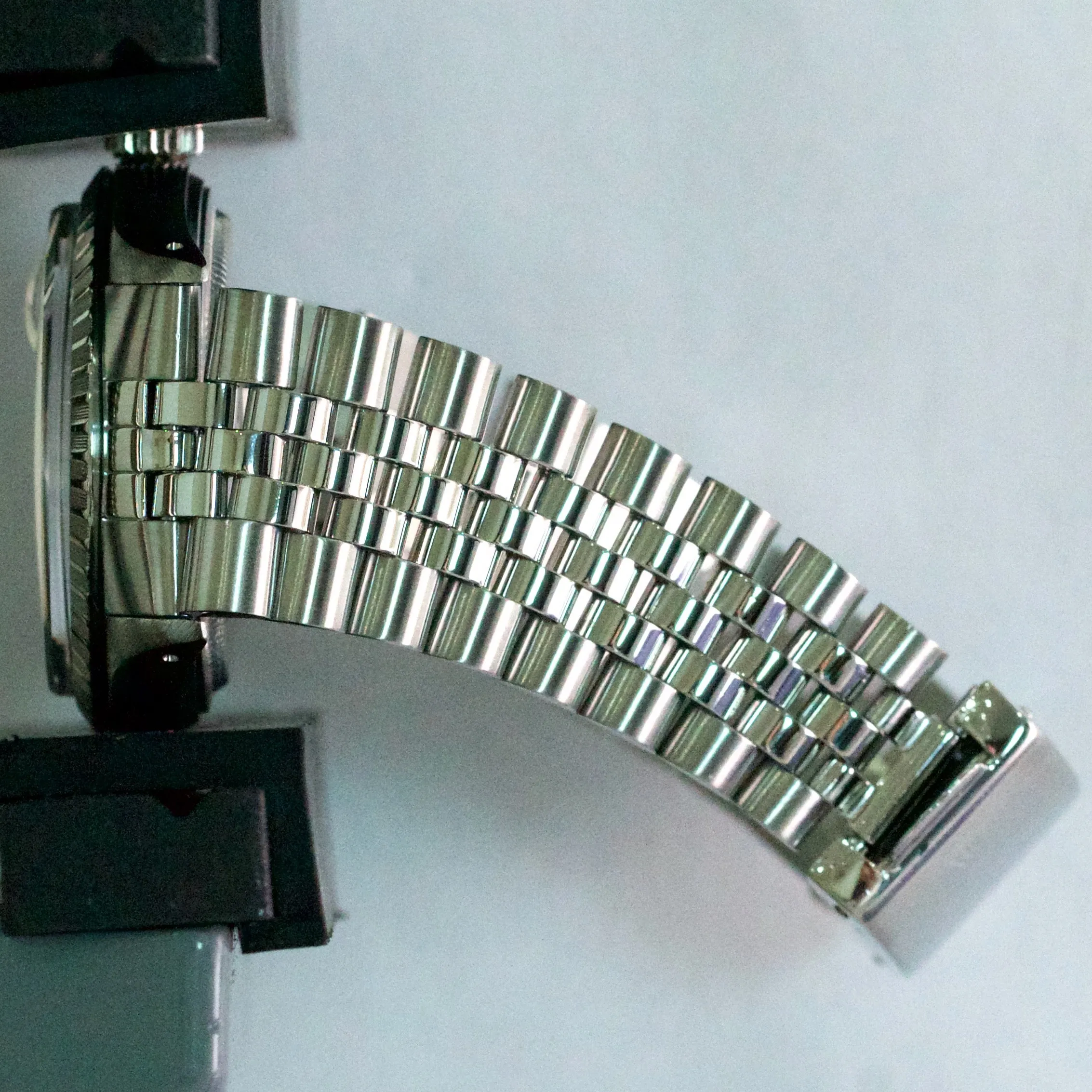 Rolex DateJust 36mm GRAY ARABIC Stainless Steel JUBILEE Date Watch 16030 BOX