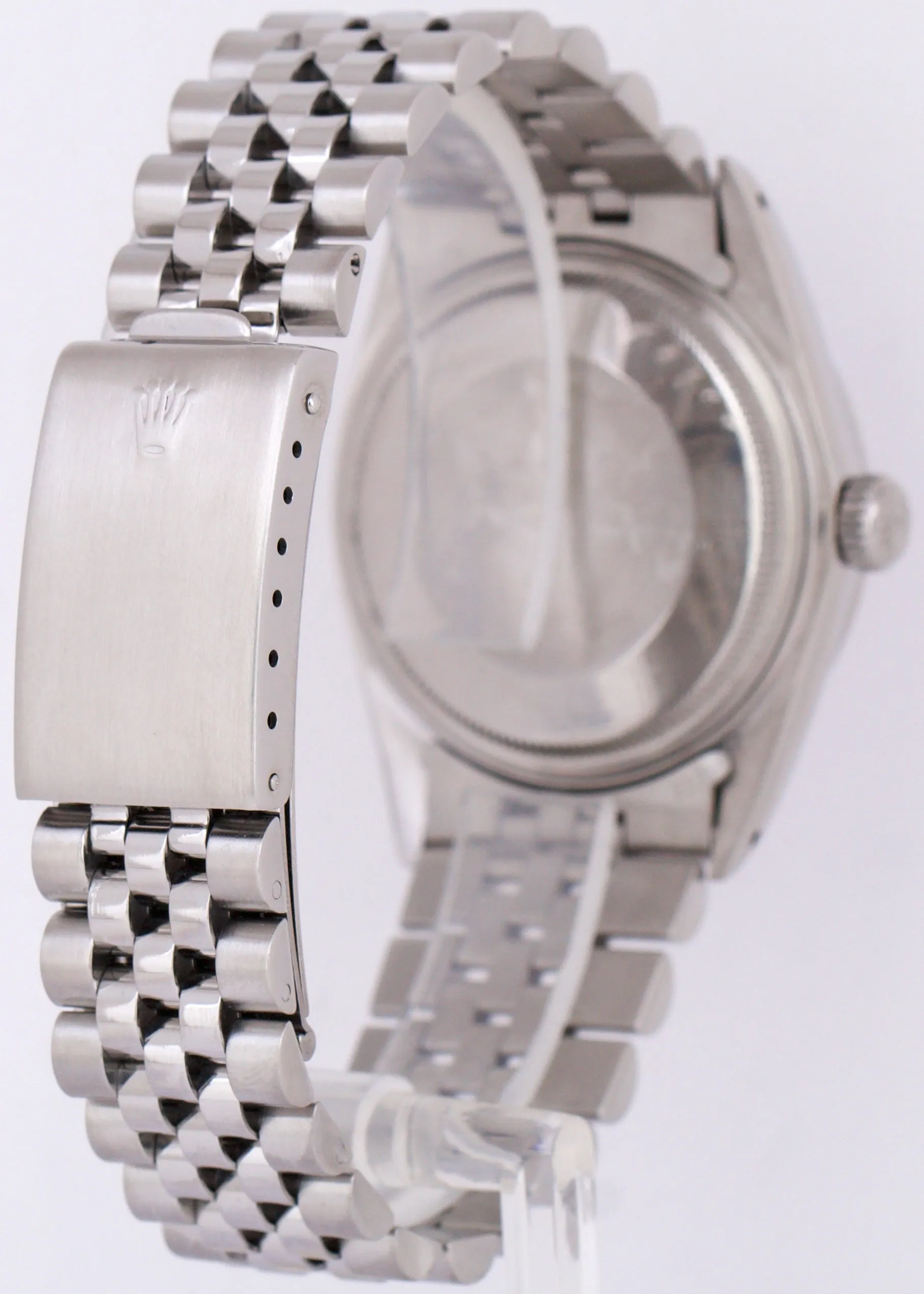 Rolex DateJust 36mm GRAY ARABIC Stainless Steel JUBILEE Date Watch 16030 BOX