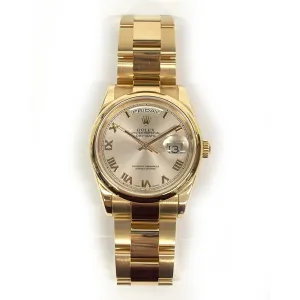 Rolex Day-Date 118205 Champagne Roman Dial