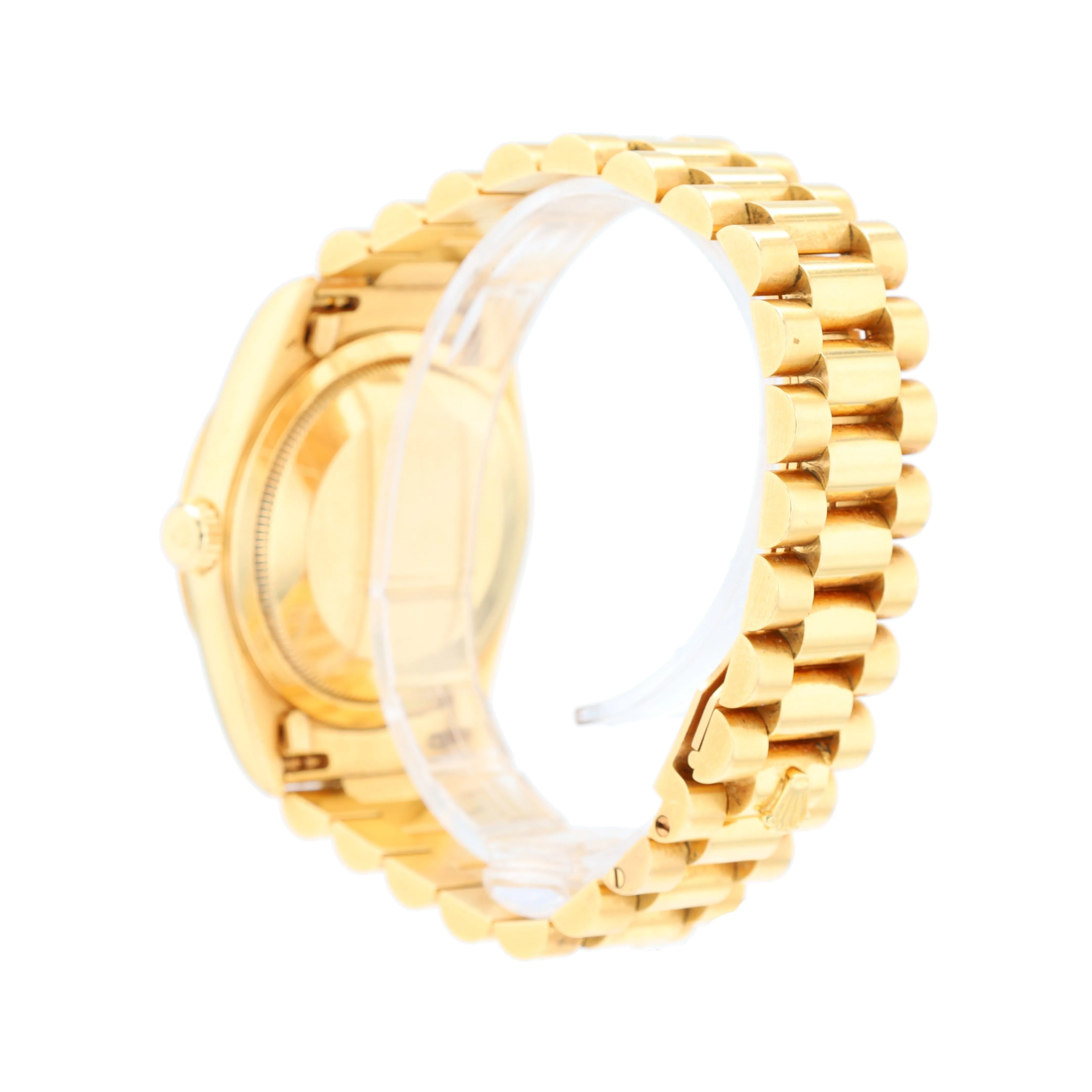 Rolex Day-Date 18238 36mm Champagne Index Dial Fluted Bezel President Band