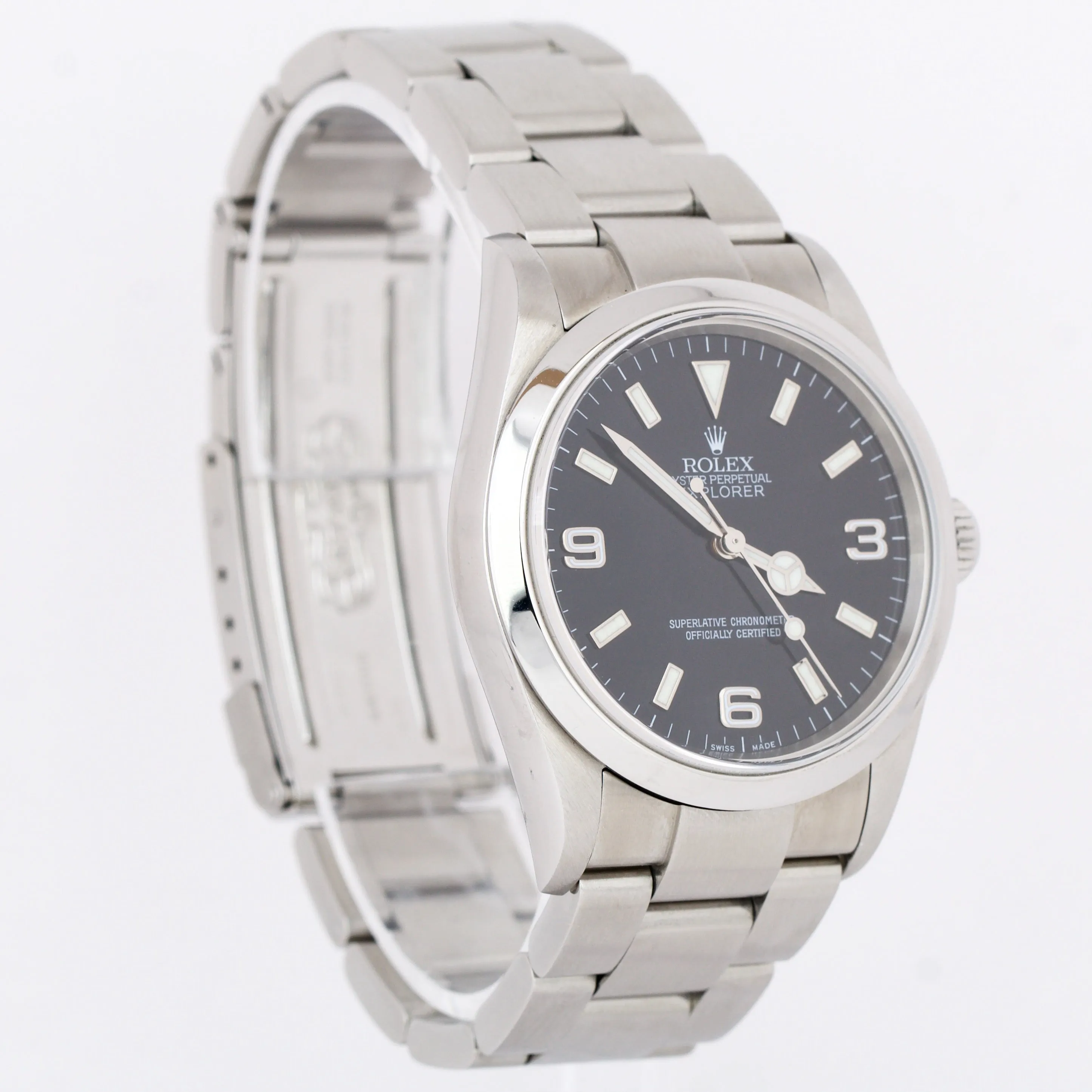 Rolex Explorer I BLACK Dial 36mm 3-6-9 Oyster Stainless Steel Watch 114270